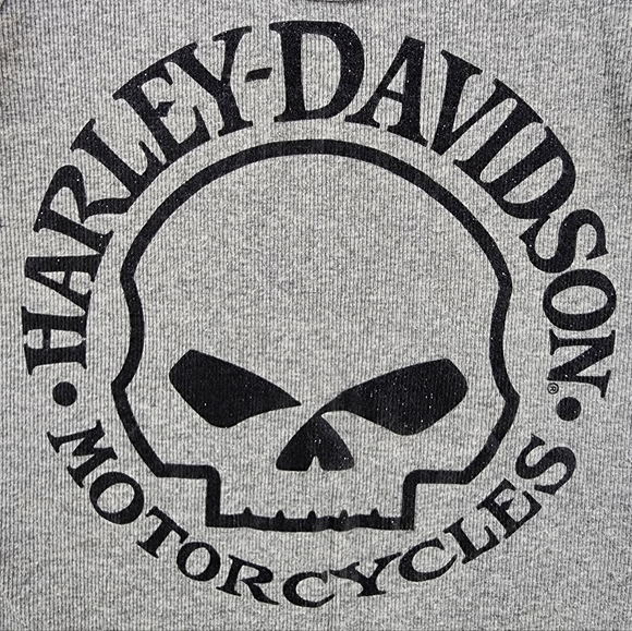 Harley Davidson Gray Tank Top Women's Size Small Sparkly Willie G Logo - Picture 3 of 7